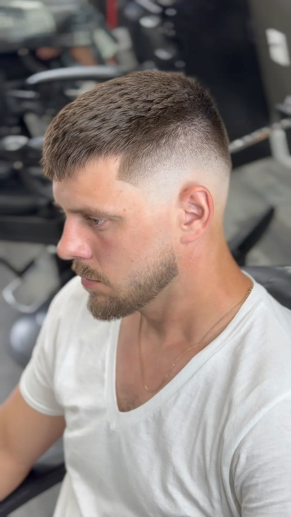Barber work at Fresh Cut Salon